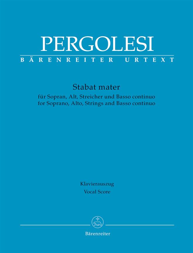 Pergolesi: Stabat mater (Vocal Score)