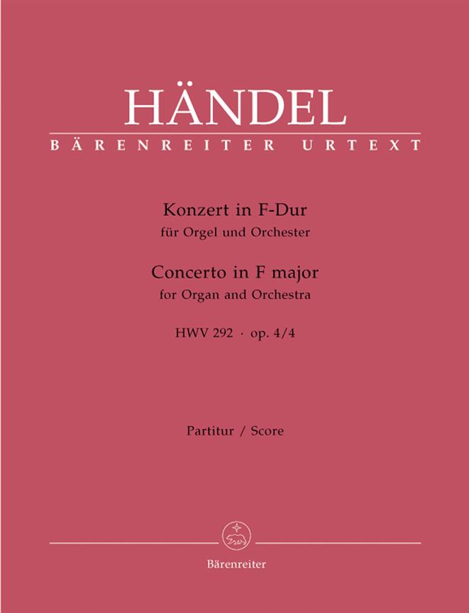 Handel: Concerto for Organ and Orchestra in G Minor op. 4/3 HWV 291