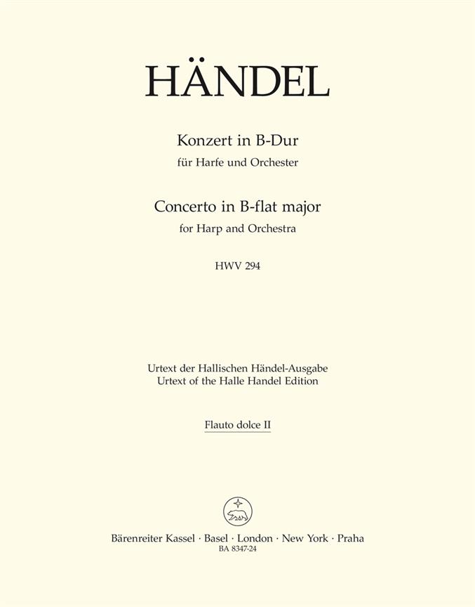 Handel: Concerto for Harp and Orchestra in B-flat Major op. 4/6 HWV 294