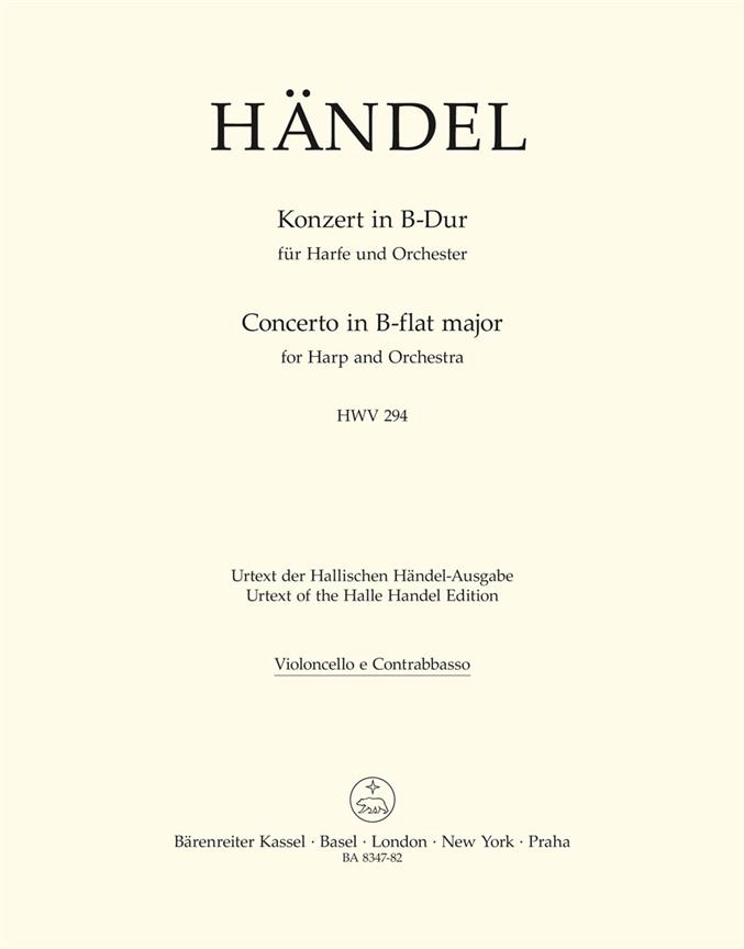 Handel: Concerto for Harp and Orchestra in B-flat Major op. 4/6 HWV 294