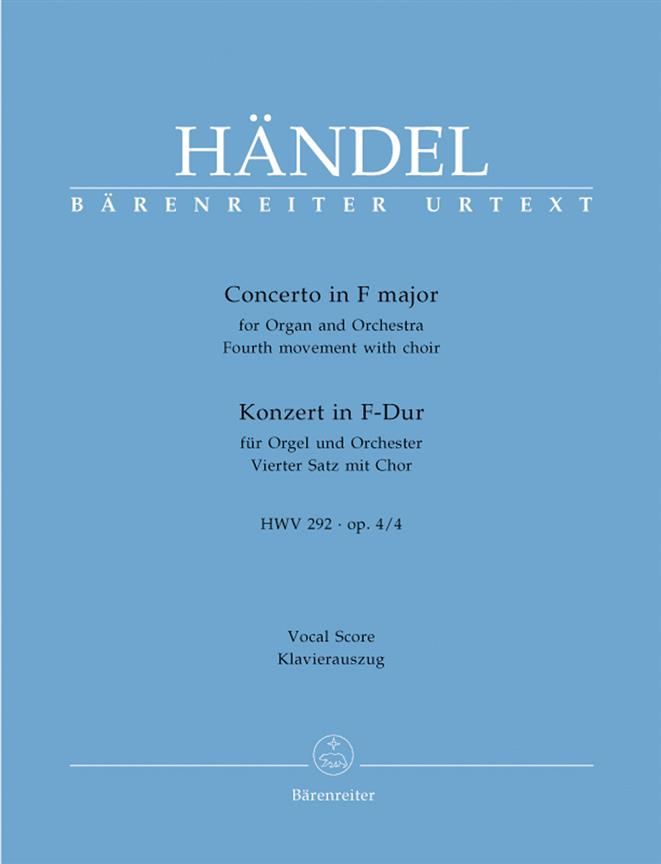 Handel: Konzert in F-Dur fuer Orgel und Orchester (4. Satz) HWV 292 op. 4/4