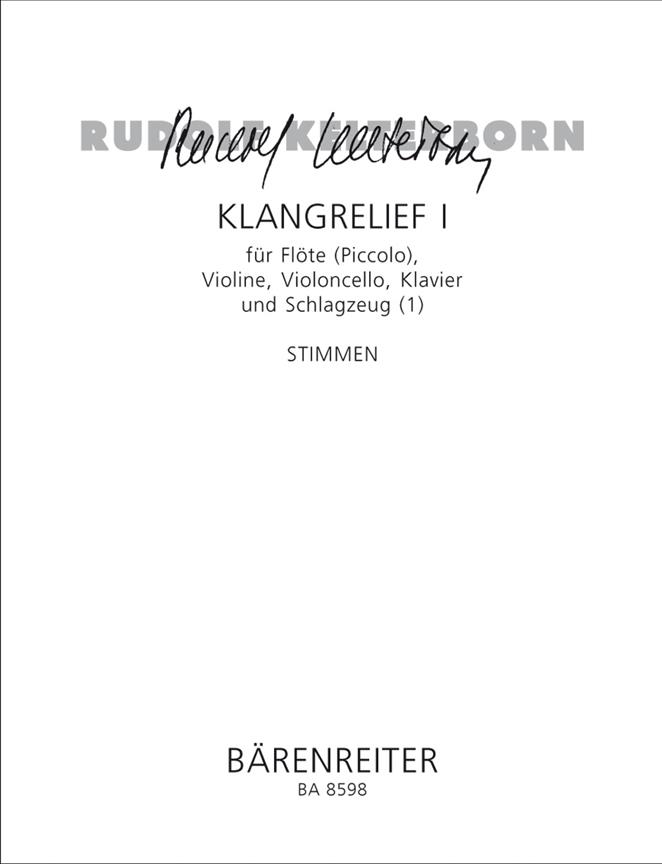 Rudolf Kelterborn: Klangrelief I