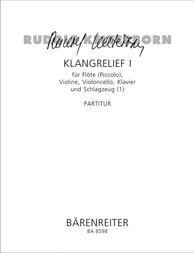 Rudolf Kelterborn: Klangrelief I