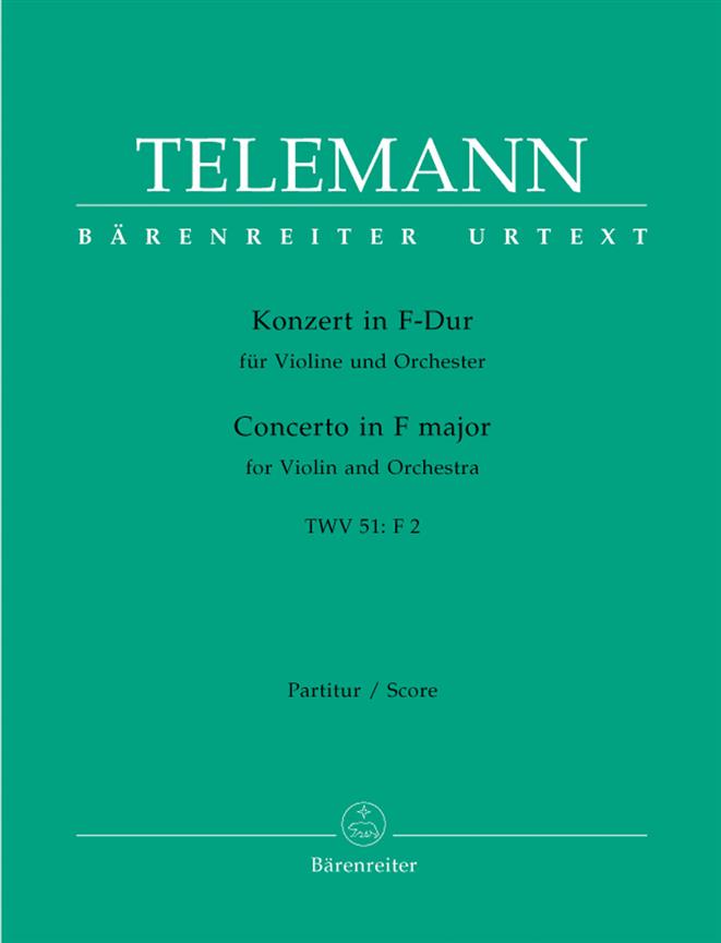 Konzert in F-Dur fuer Violine und Orchester - Concerto in F major for Violin and Orchestra