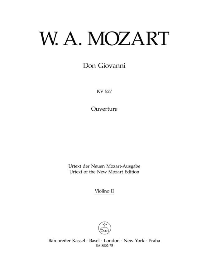 Mozart: Ouvertüre zu Don Giovanni KV 527