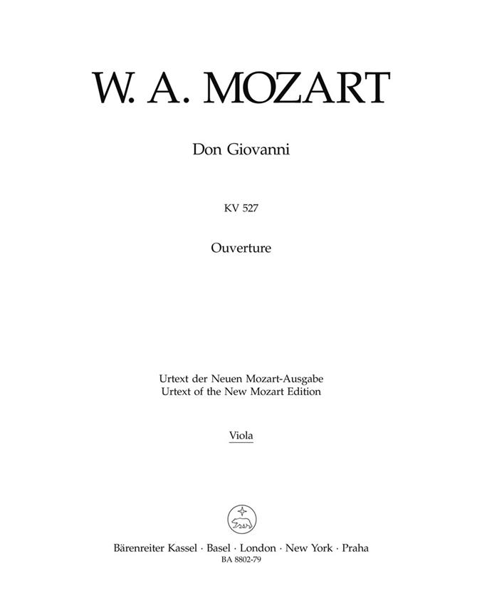 Mozart: Ouvertüre zu Don Giovanni KV 527