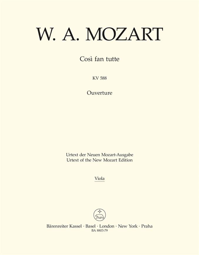 Mozart: Ouvertüre zu Cosi fan tutte KV 588