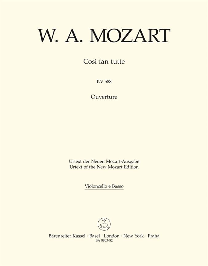 Mozart: Ouvertüre zu Cosi fan tutte KV 588