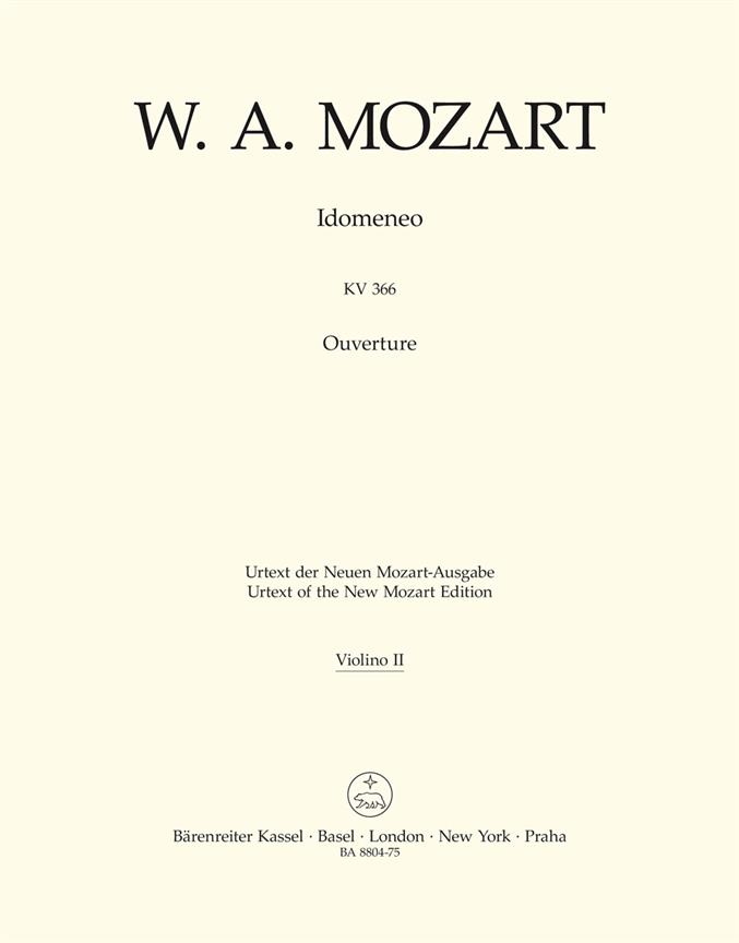 Mozart: Idomeneo KV 366 Overture