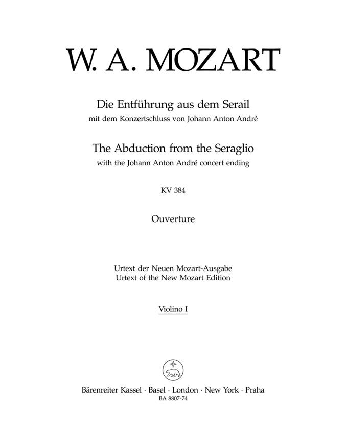 Mozart: Overture Die Entführung aus dem Serail KV 384