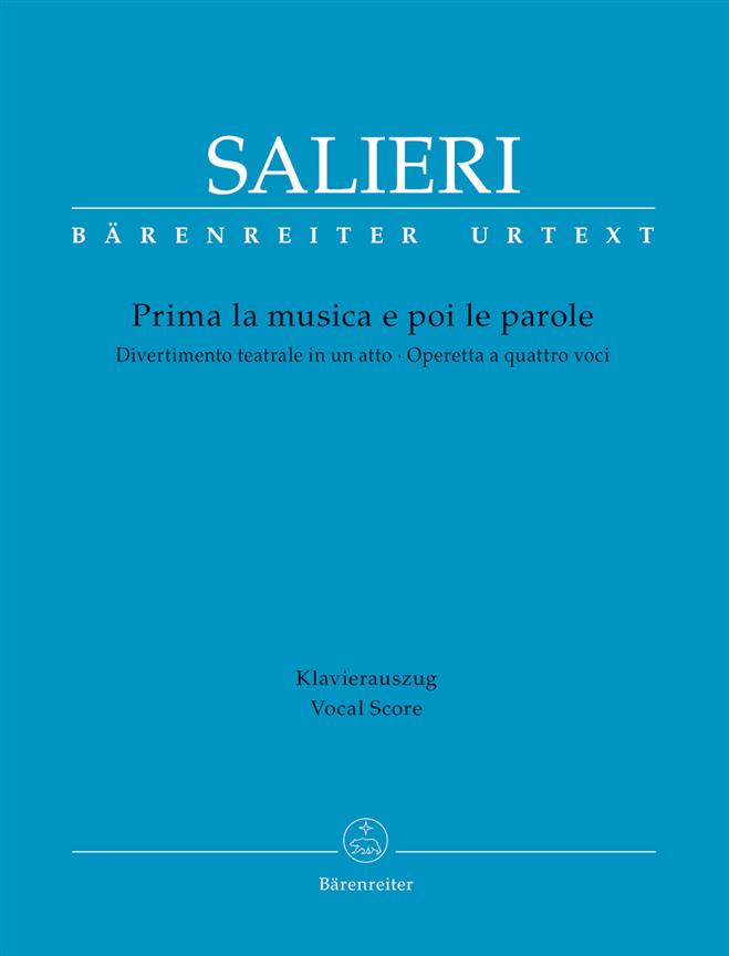 Antonio Salieri: Prima la musica e poi le parole (Vocalscore)