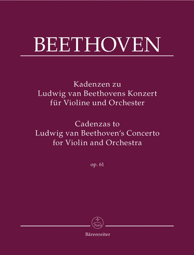 Beethoven: Cadensen Concert Op.61
