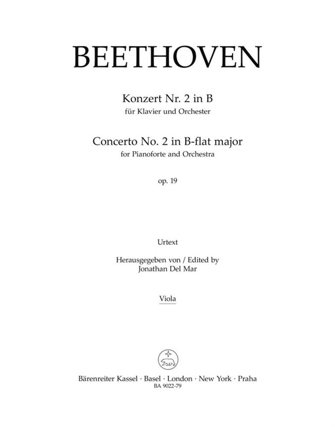 Beethoven: Concerto for Pianoforte and Orchestra no. 2 in B-flat major op. 19