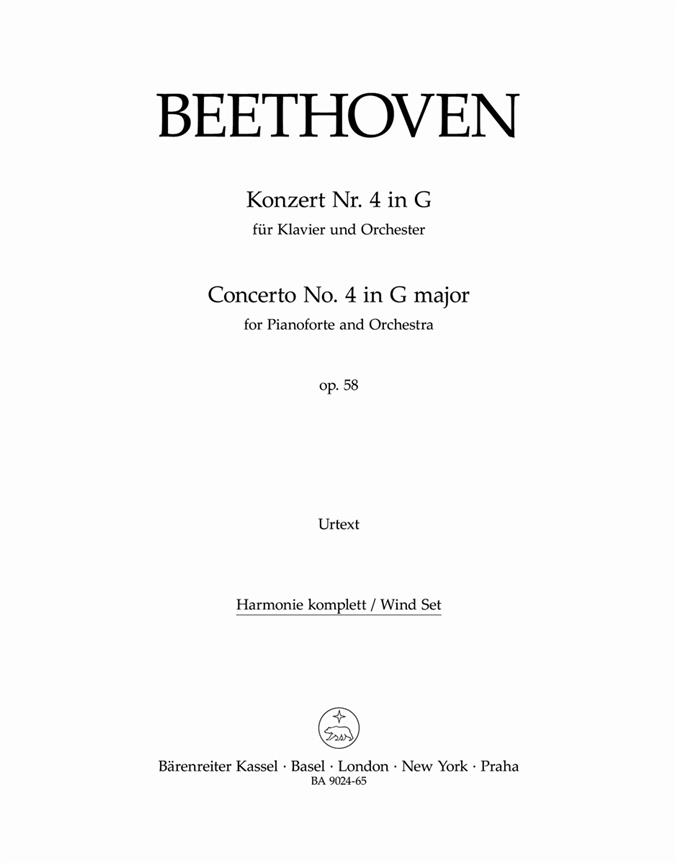 Beethoven: Concerto for Pianoforte and Orchestra no. 4 in G major op. 58
