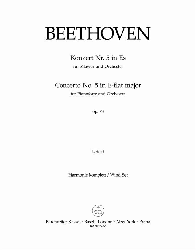 Beethoven: Concerto for Pianoforte and Orchestra no. 5 in E-flat major op. 73