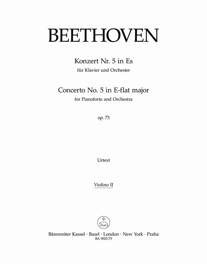 Beethoven: Concerto for Pianoforte and Orchestra no. 5 in E-flat major op. 73