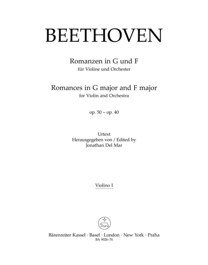 Beethoven: Romanzen in F-Dur und G-Dur für Violine und Orchester op. 50, 40