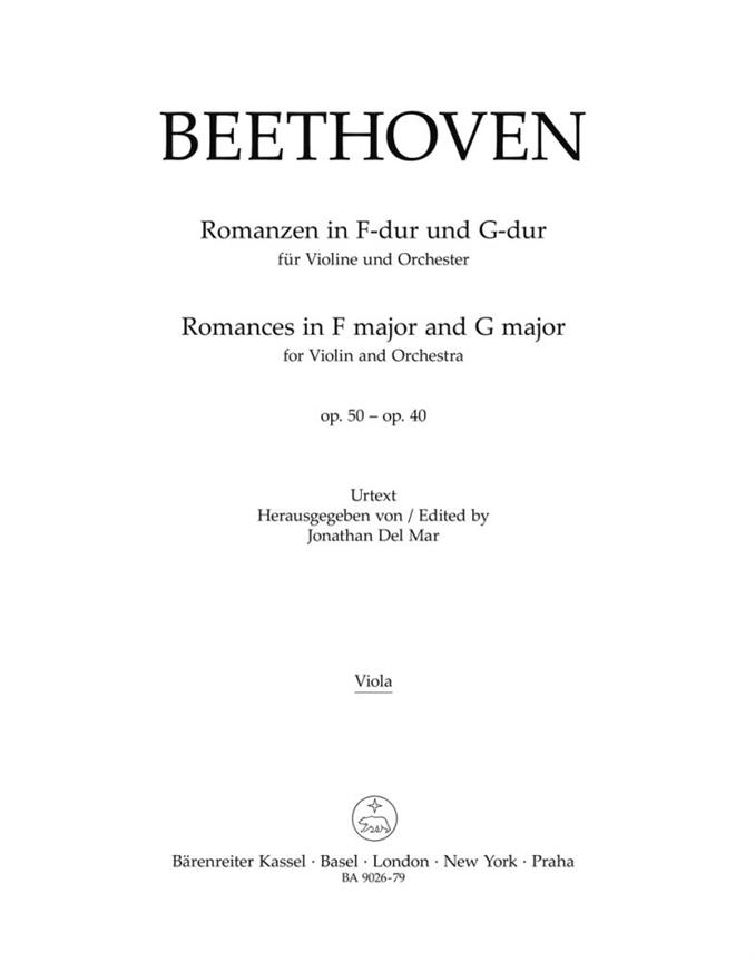 Beethoven: Romanzen in F-Dur und G-Dur für Violine und Orchester op. 50, 40