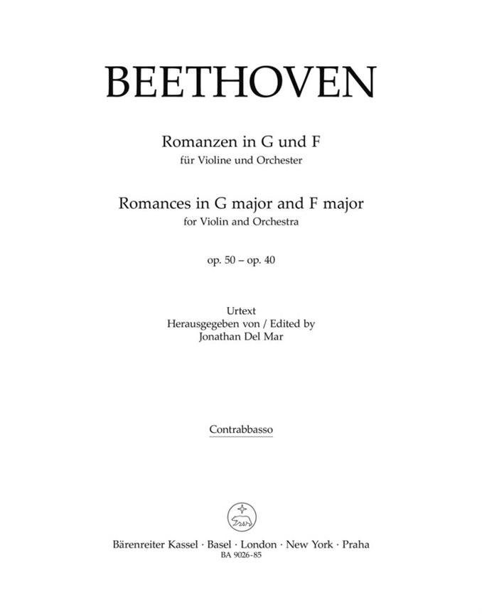 Beethoven: Romanzen in F-Dur und G-Dur für Violine und Orchester op. 50, 40