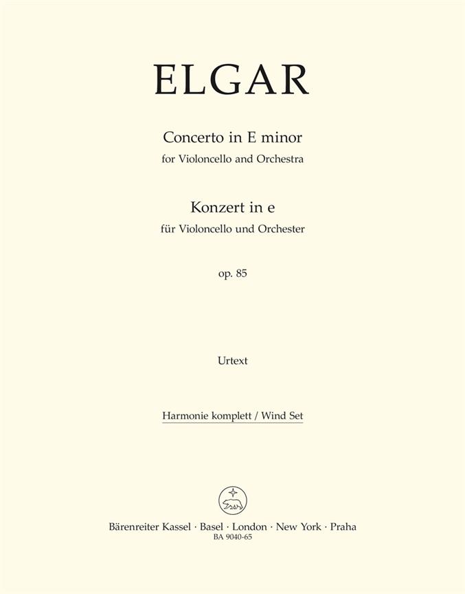 Elgar: Concerto for Violoncello and Orchestra in E minor op. 85