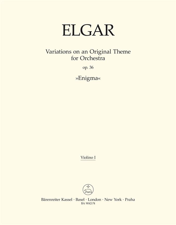 Edward Elgar: Variations on an Original Theme for Orchestra op. 36 Enigma