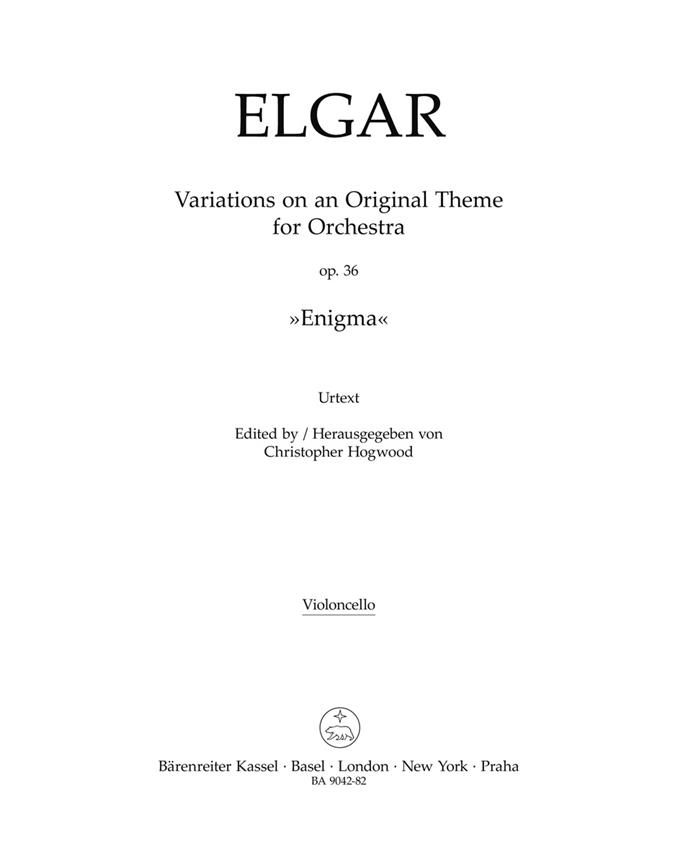 Edward Elgar: Variations on an Original Theme for Orchestra op. 36 Enigma