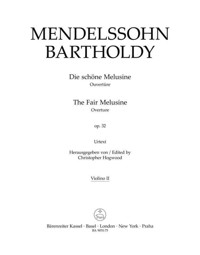 Mendelssohn: Die schöne Melusine Op. 32