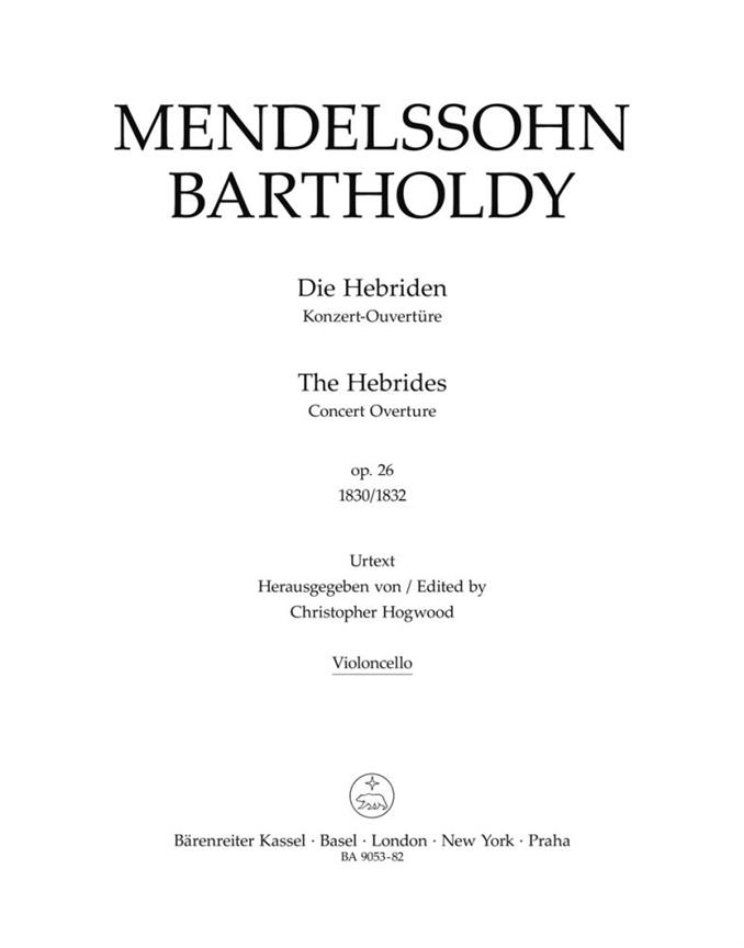 Mendelssohn: Konzert Overtüre Die Hebriden op. 26