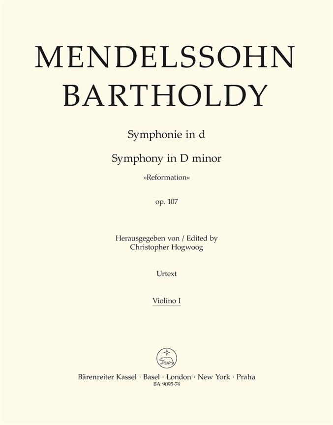 Mendelssohn: Symphonie d-Moll op. 107 (Viool)