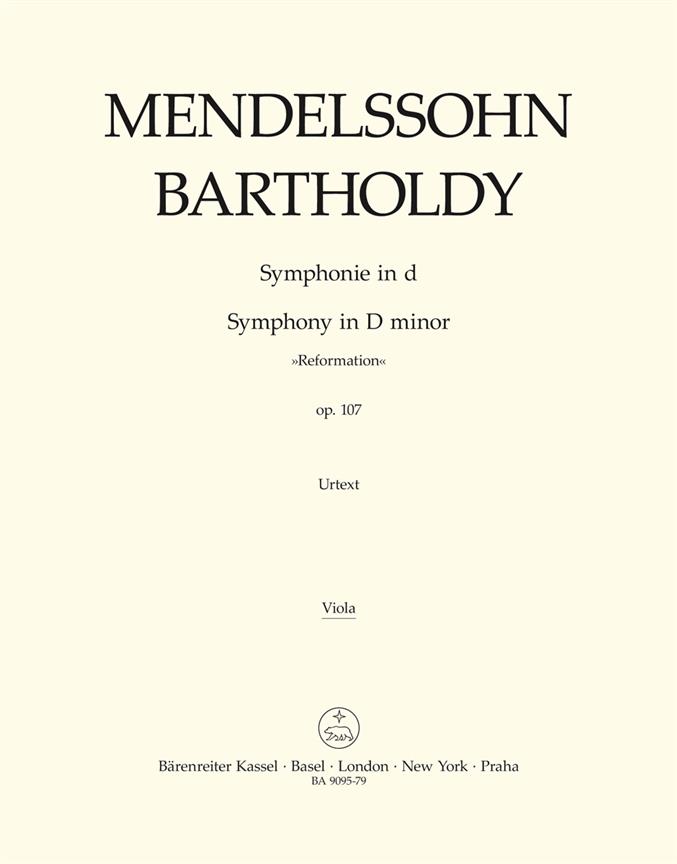 Mendelssohn: Symphonie d-Moll op. 107 (Altviool)