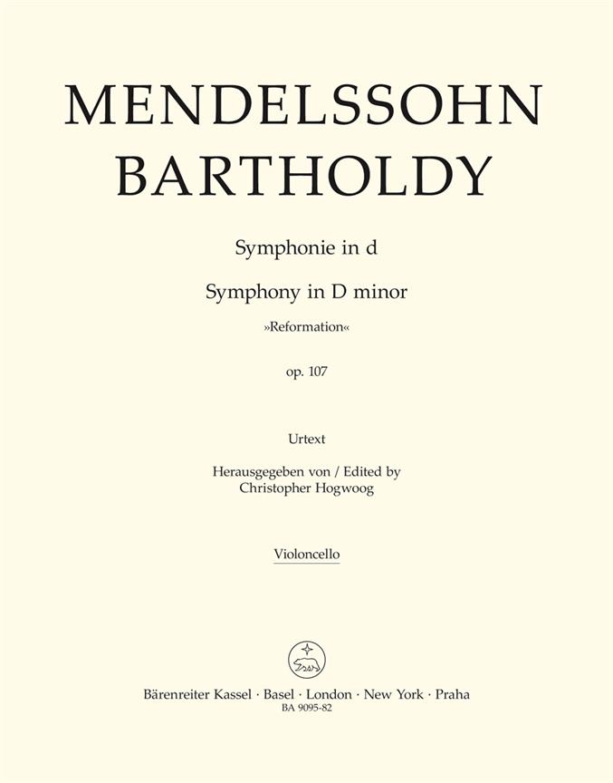 Mendelssohn: Symphonie d-Moll op. 107 (Cello)