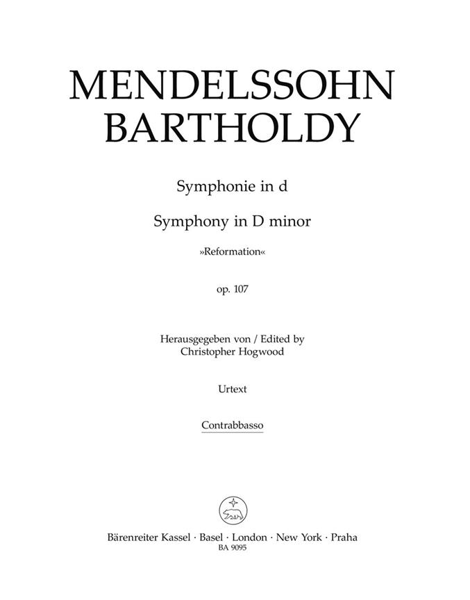 Mendelssohn: Symphonie d-Moll op. 107 (Kontrabas)