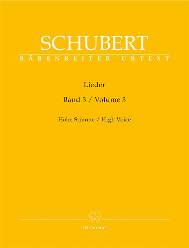 Franz Schubert: Lieder Band 3 Sopraan (Baerenreiter)