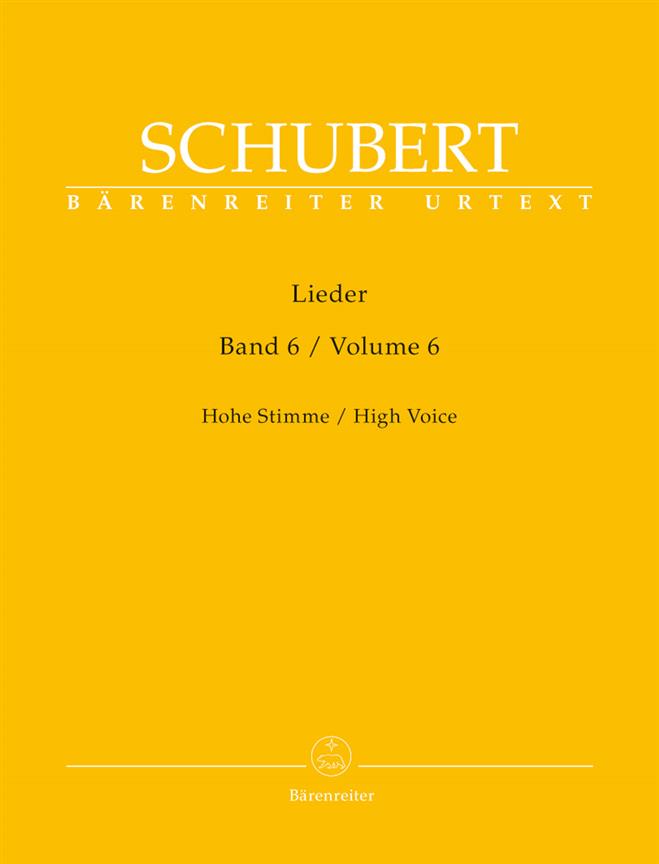 Franz Schubert: Lieder Band 6 Sopraan (Baerenreiter)