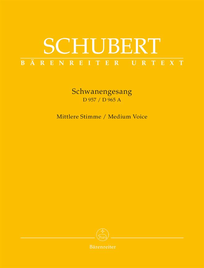 Franz Schubert: Schwanengesang D957  Mittlere Stimme/Medium Voice