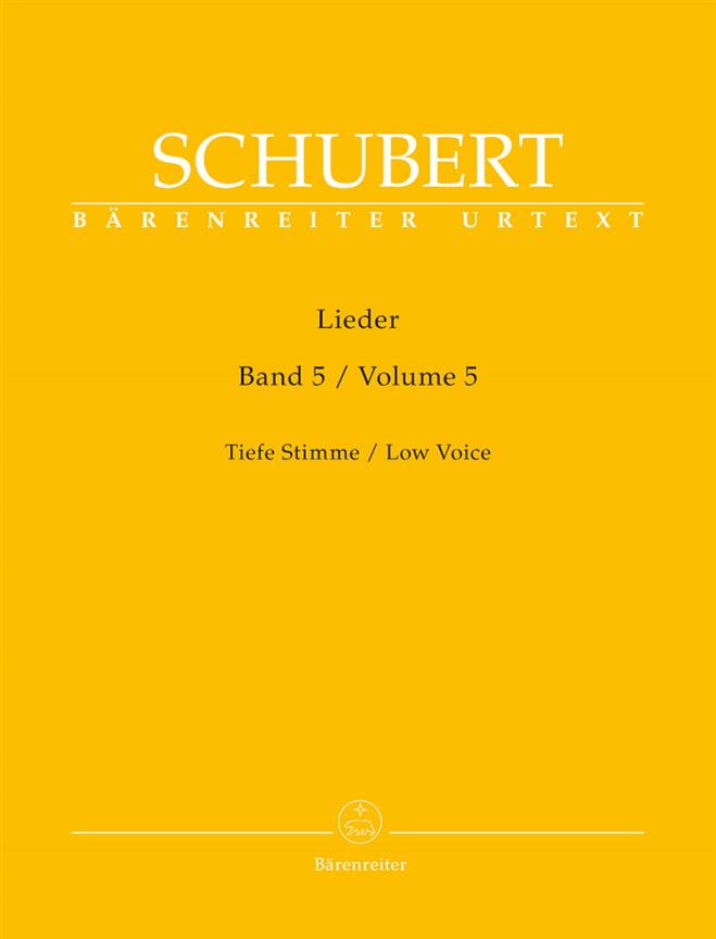 Franz Schubert: Lieder Band 5 Alt/Bas (Baerenreiter)