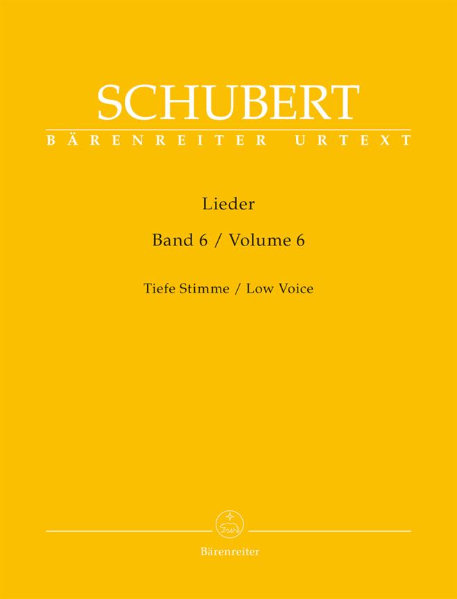 Franz Schubert: Lieder Band 6 Alt/Bas (Baerenreiter)