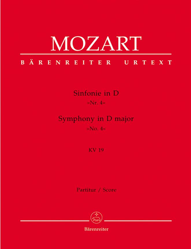 Mozart: Symphony in D major No. 4 (Partituur)