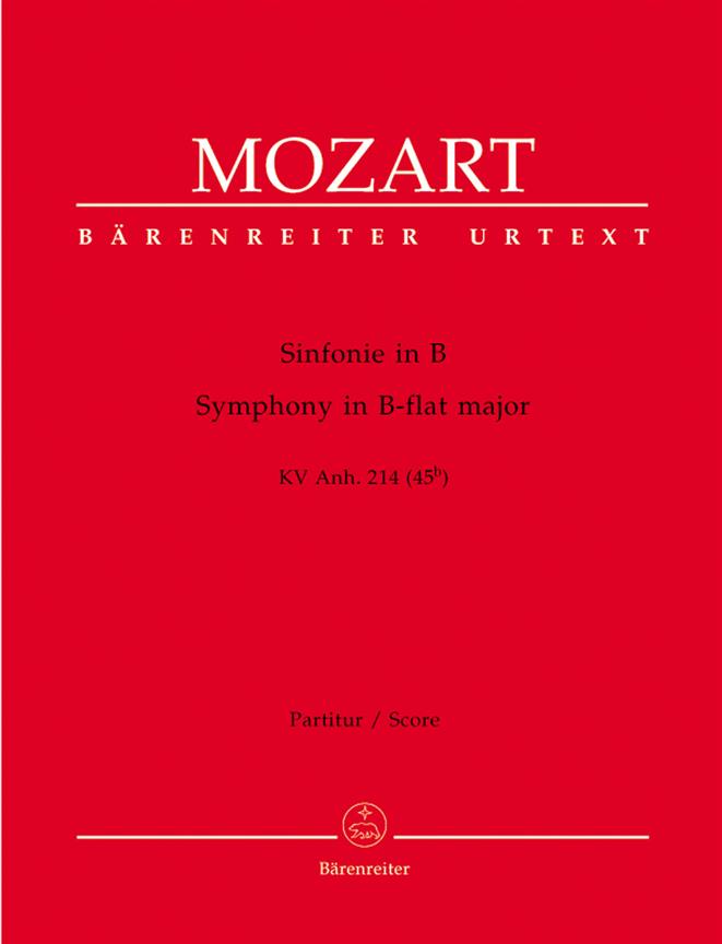 Mozart: Symphony B-flat major K. Anh. 214 (45b) (Partituur)