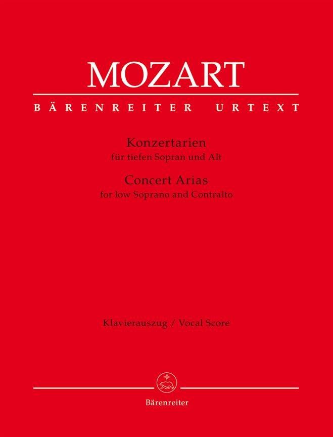 Mozart: Concert Arias for low Soprano and Contralto