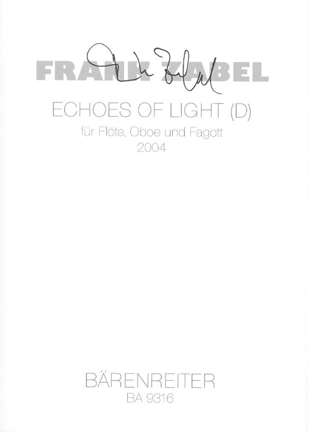 Frank Zabel: Echoes of light