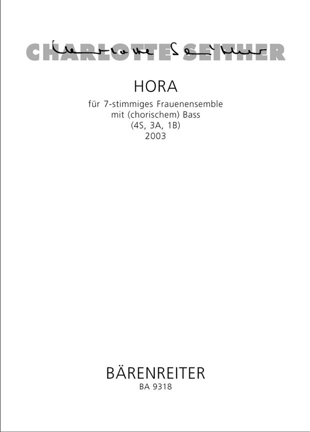 Charlotte Seither: Hora