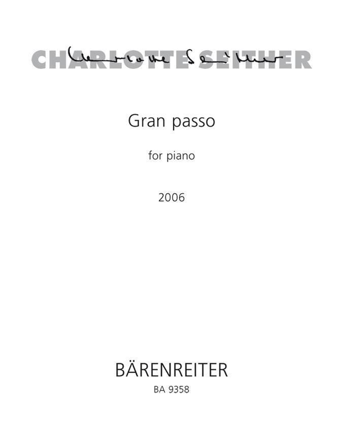 Charlotte Seither: Gran Passo for Piano