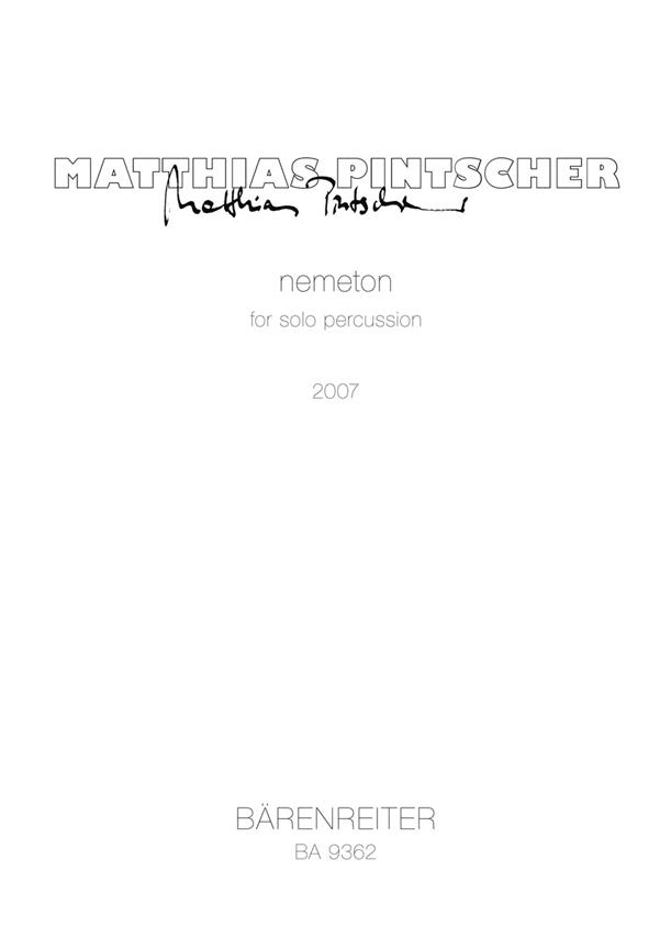 Matthias Pintscher: Nemeton fuer solo percussion