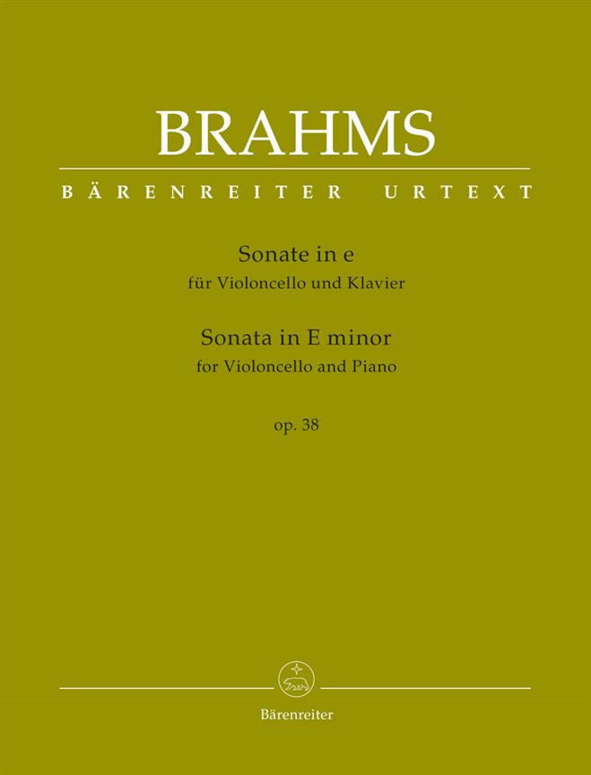 Brahms: Sonata in E minor for Violoncello and Piano op. 38