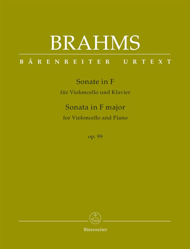 Brahms: Sonata for Violoncello and Piano F major op. 99