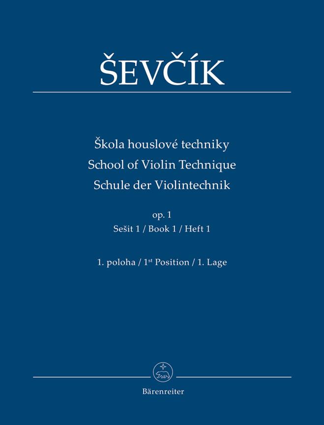 Sevcik: School Of Violin Technique Op. 1 Vol. 1