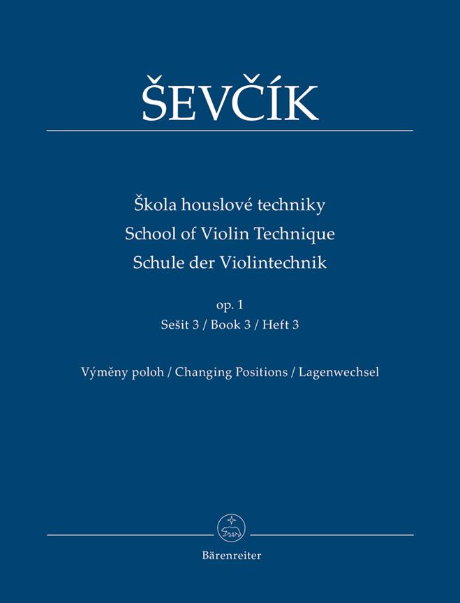 Sevcik: School of Violin Technique op. 1 3
