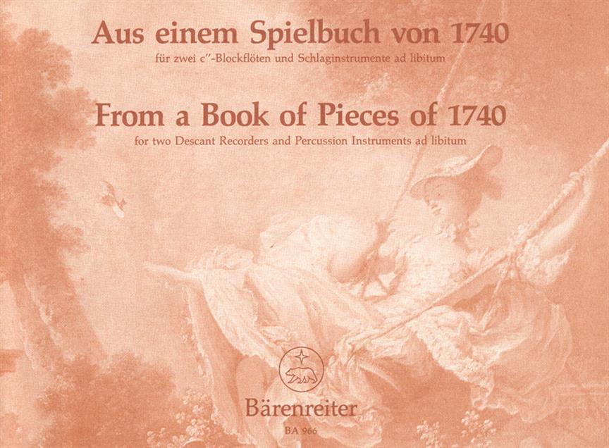 Aus Einem Spielbuch 1740