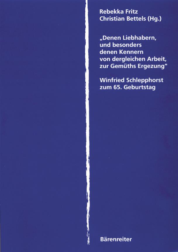 Denen Liebhabern, und besonders denen Kennern